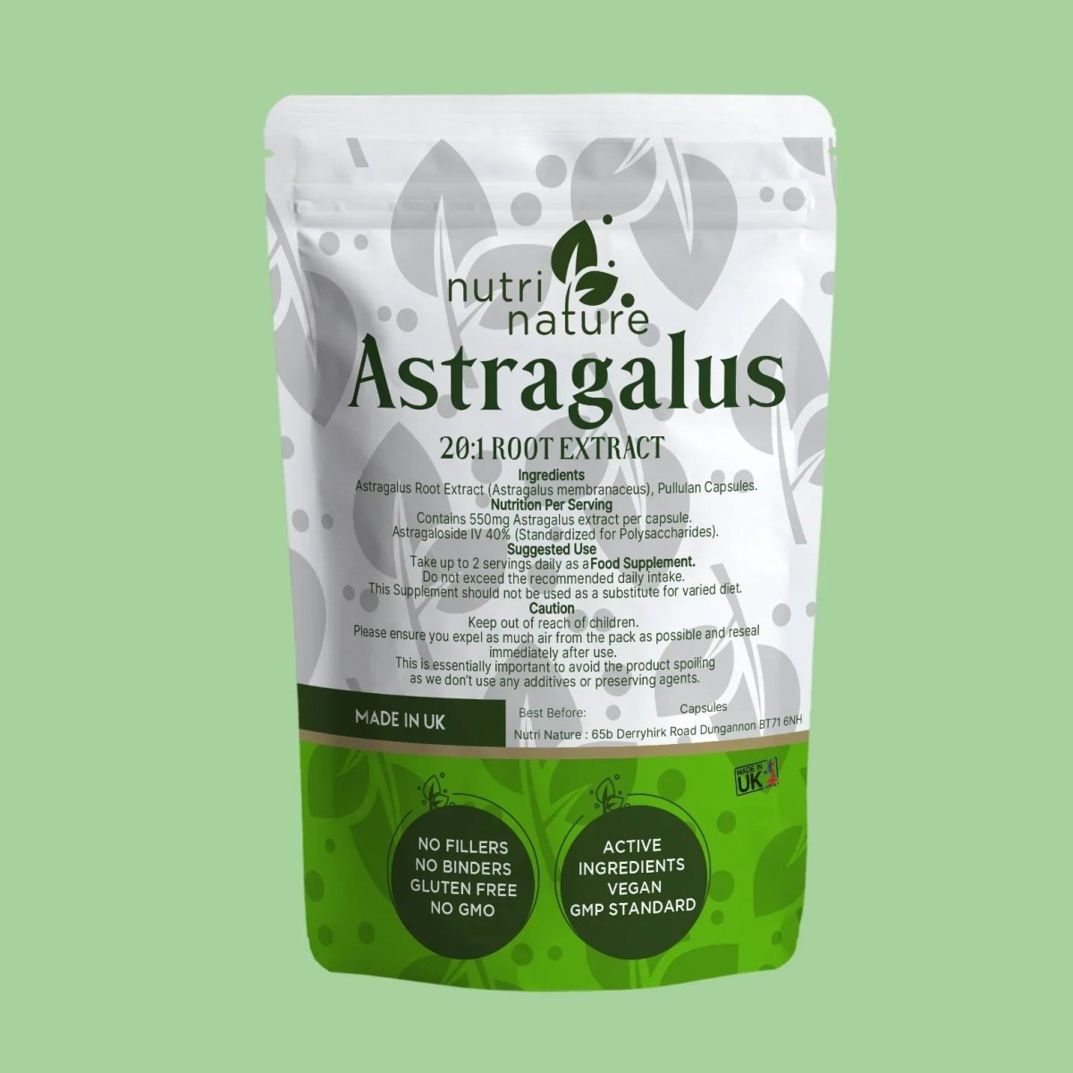 Astragalus 550mg - nutrinature