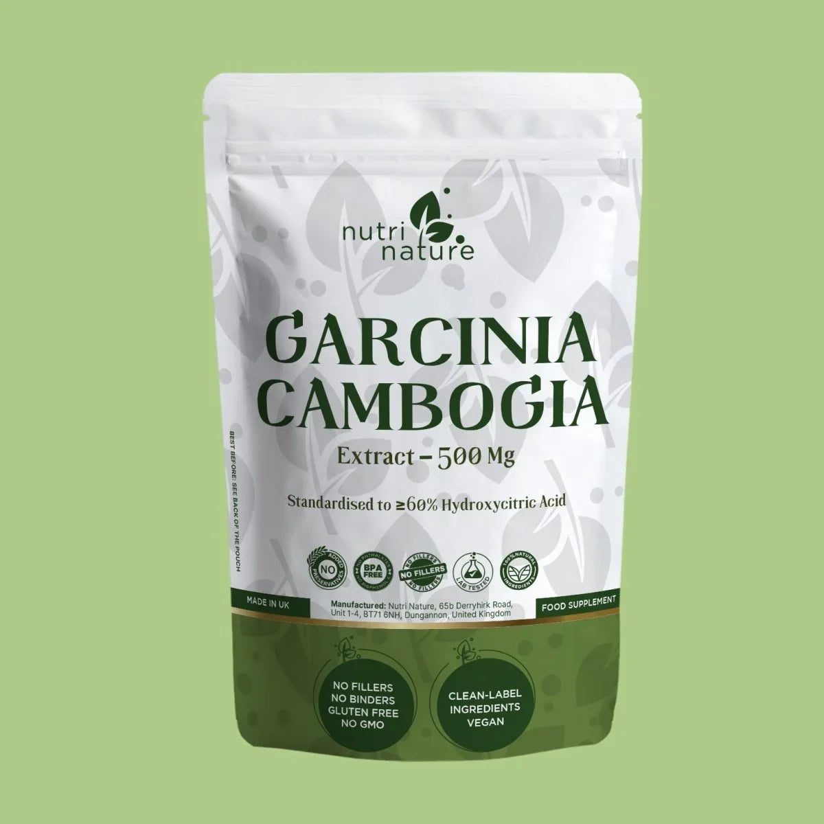 Garcinia Cambogia Extract Capsules – 500 mg - nutrinature