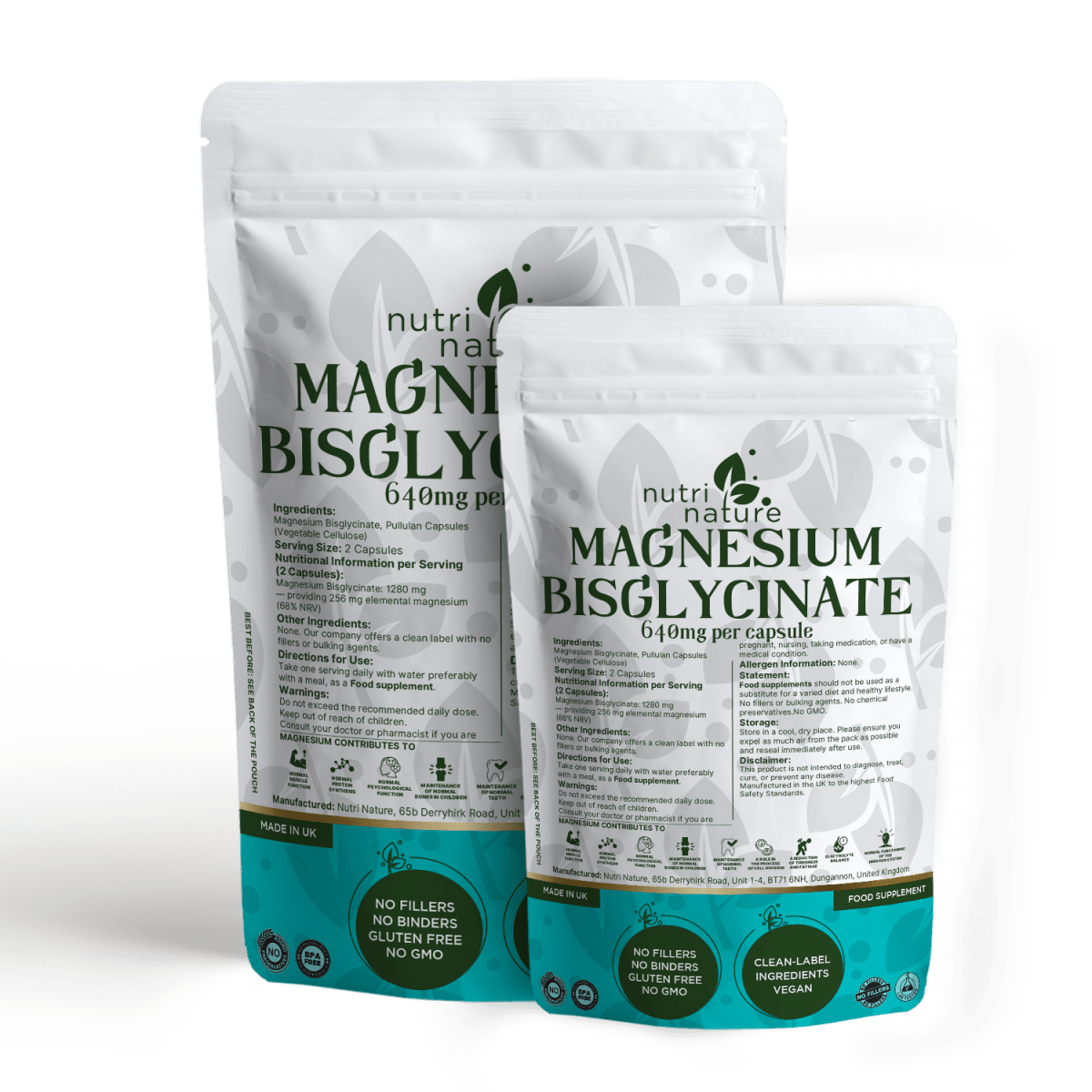 Magnesium BisGlycinate 640mg - nutrinature