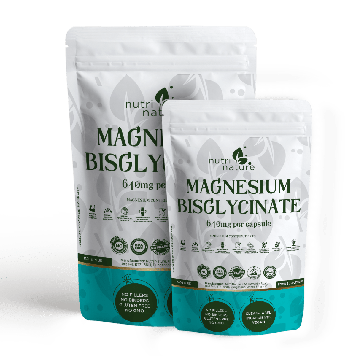 Magnesium BisGlycinate 640mg - nutrinature