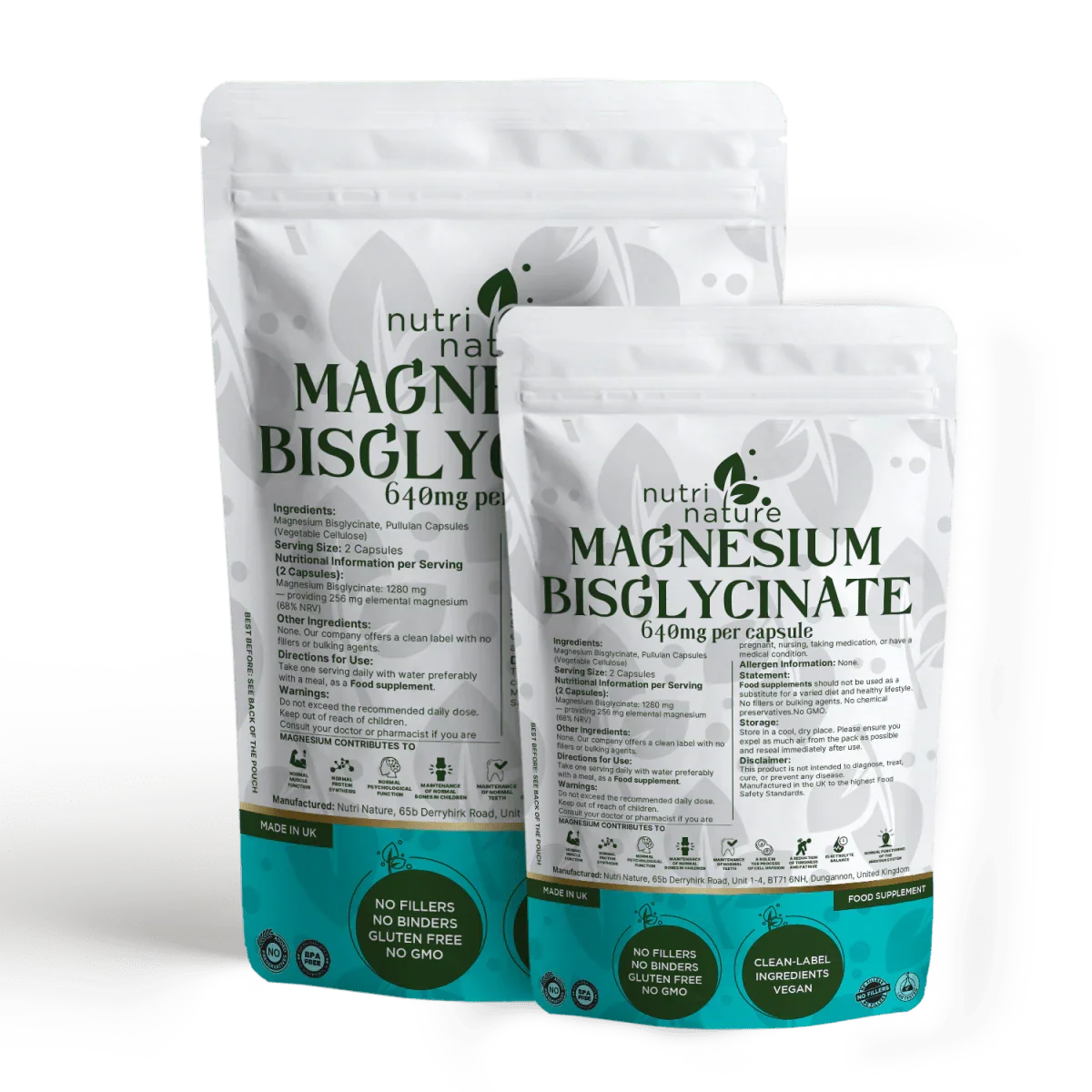 Magnesium BisGlycinate 640mg - nutrinature