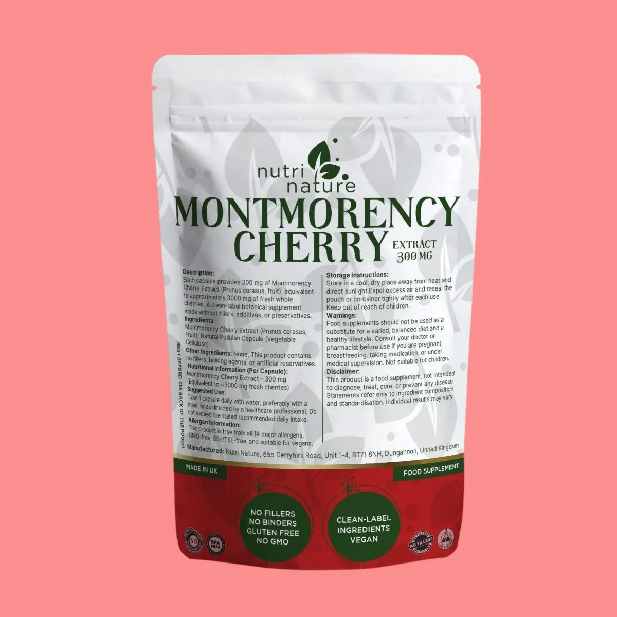 Montmorency Cherry Extract – 300 mg - nutrinature
