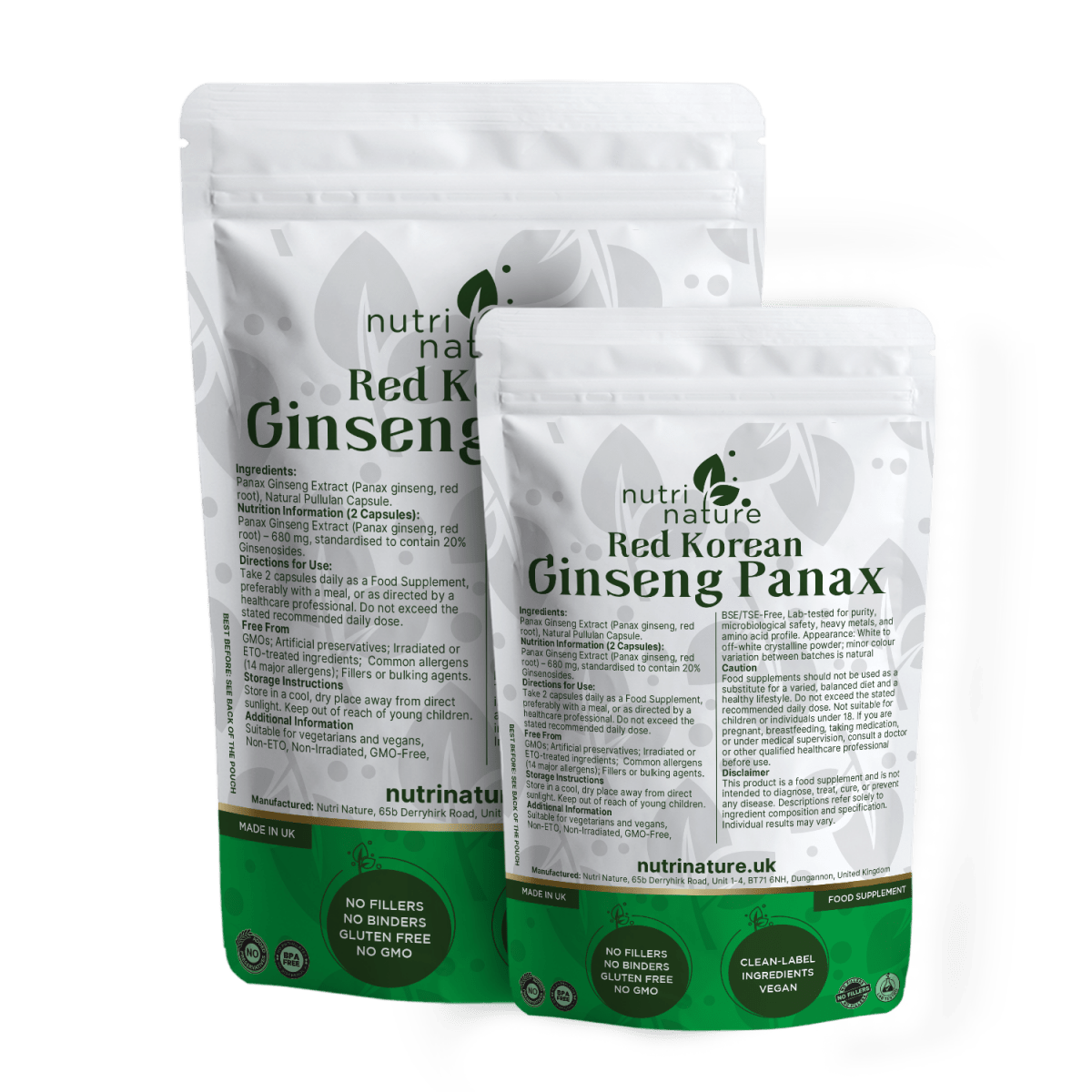 Red Korean Ginseng Panax - nutrinature