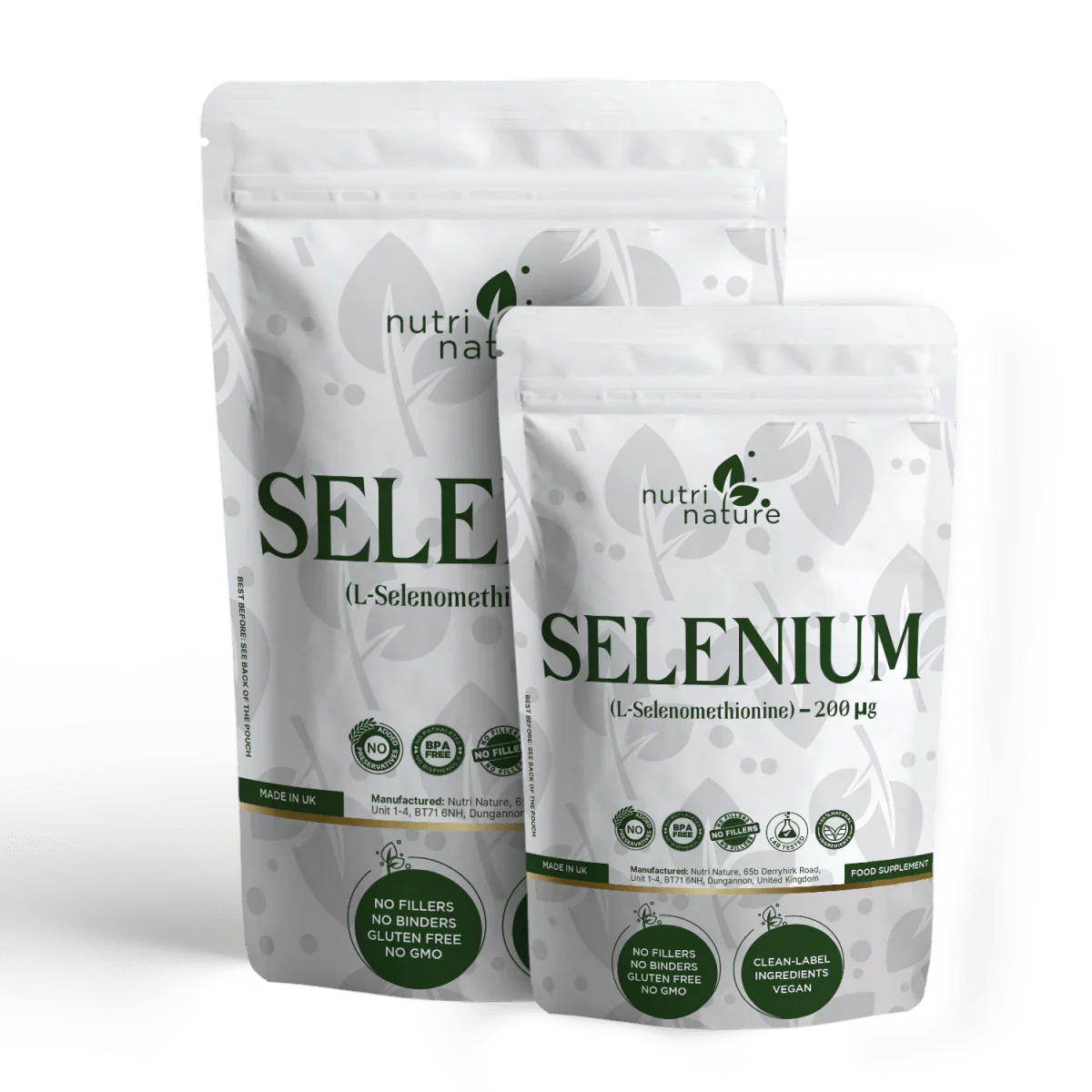 Selenium 200 µg – L-Selenomethionine – Clean Label – Vegan Capsules - nutrinature