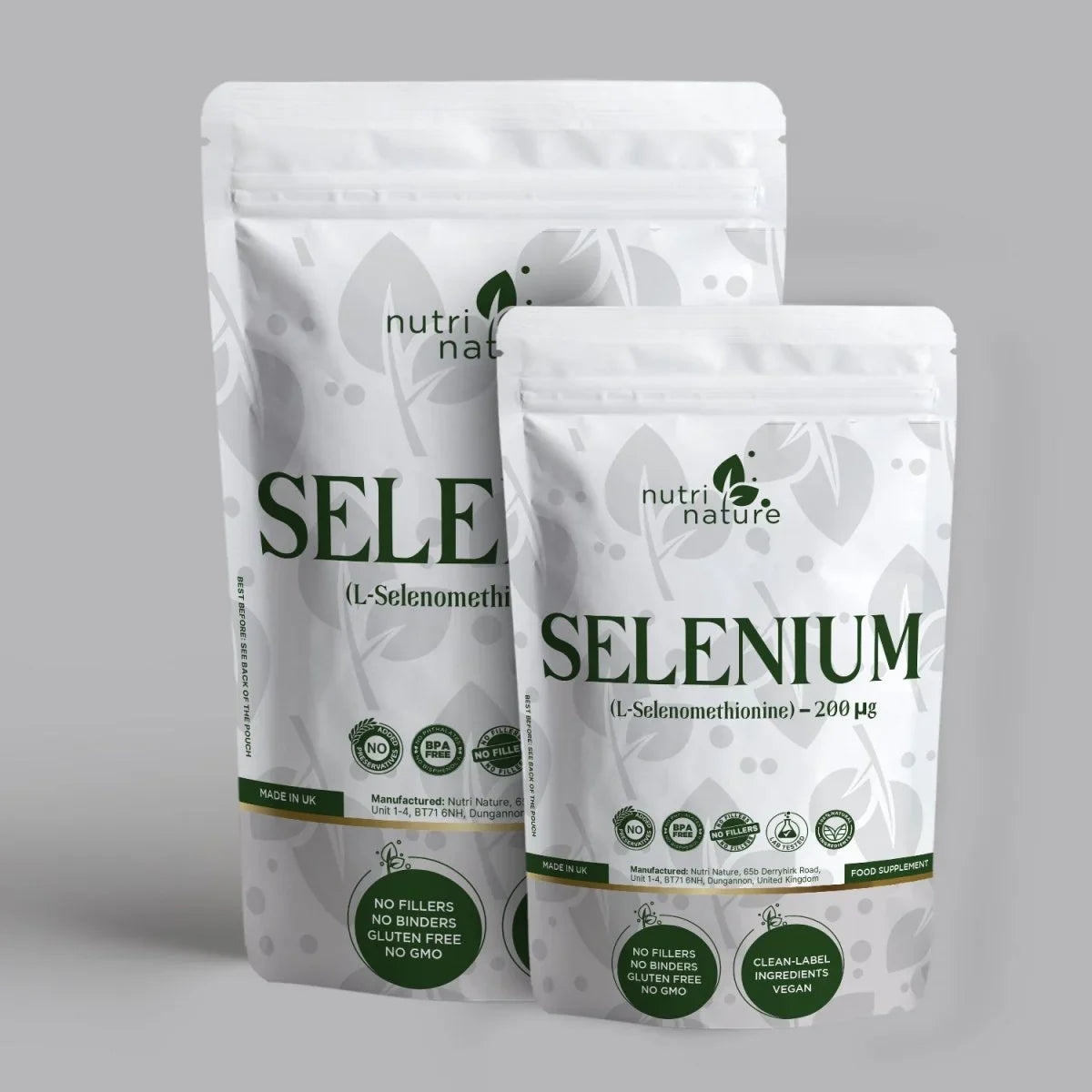 Selenium 200 µg – L-Selenomethionine – Clean Label – Vegan Capsules - nutrinature