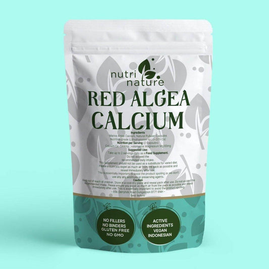 Calcium Red Algae Plant Based Organic Capsules - nutrinature