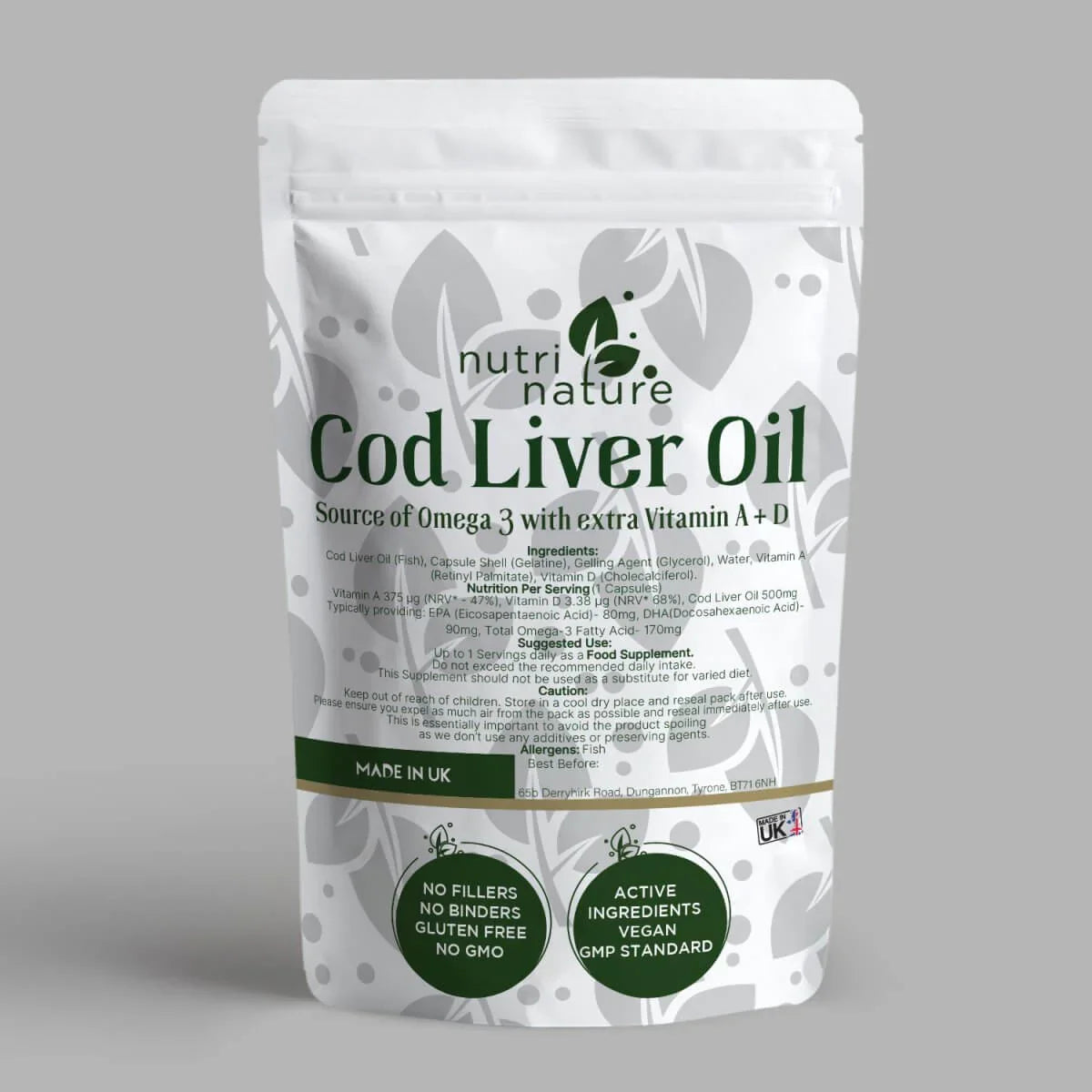 Cod Liver Oil 500mg - nutrinature