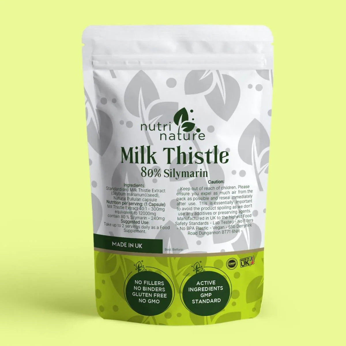 Milk Thistle 300mg 80% Silymarin - nutrinature
