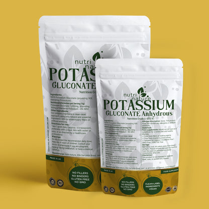 Potassium Gluconate 250g – Natural Vegan Supplement