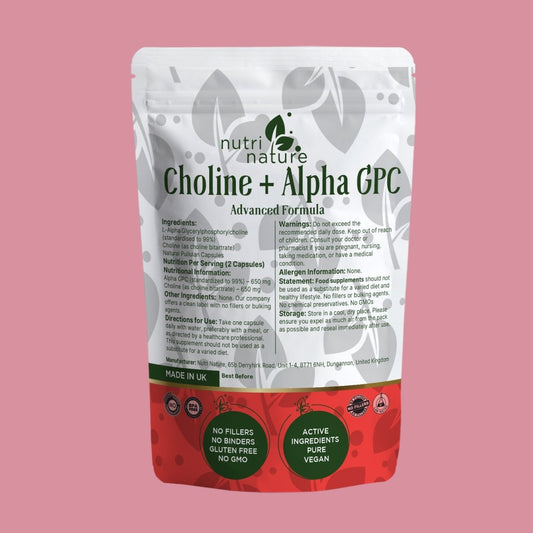 Alpha 650mg GPC 99.9% with Choline - nutrinature