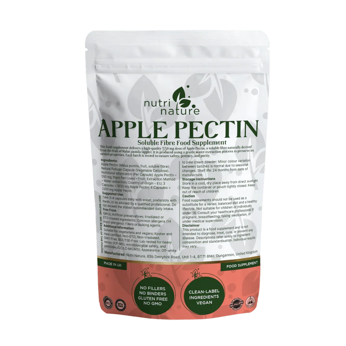 Apple Pectin Soluble Fibre Complex - nutrinature