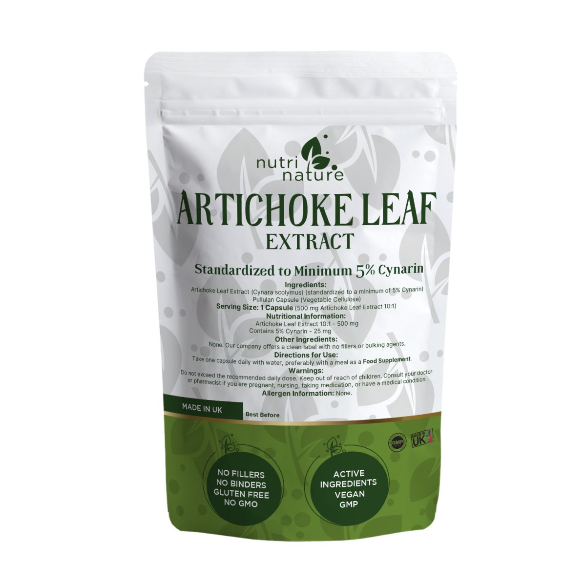 Artichoke Leaf Extract 500mg - nutrinature