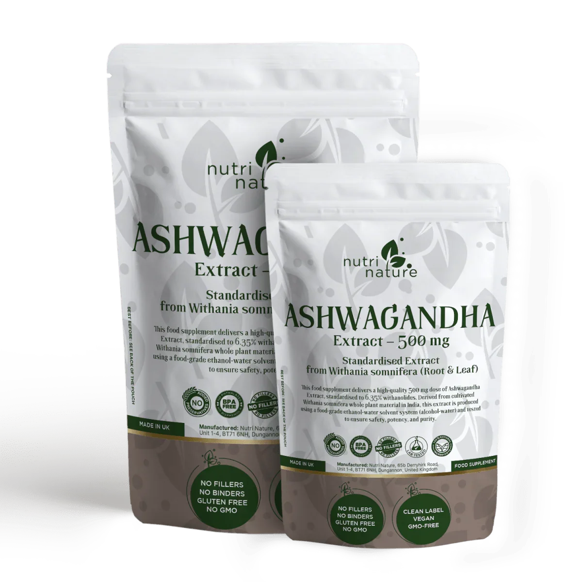 Ashwagandha 500mg Extract - nutrinature