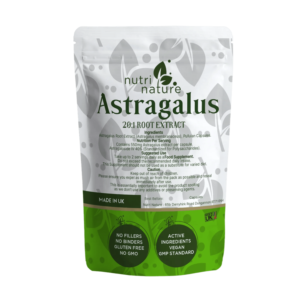 Astragalus 550mg - nutrinature