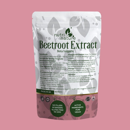 Beetroot Extract – Clean Label Capsules 550mg - nutrinature