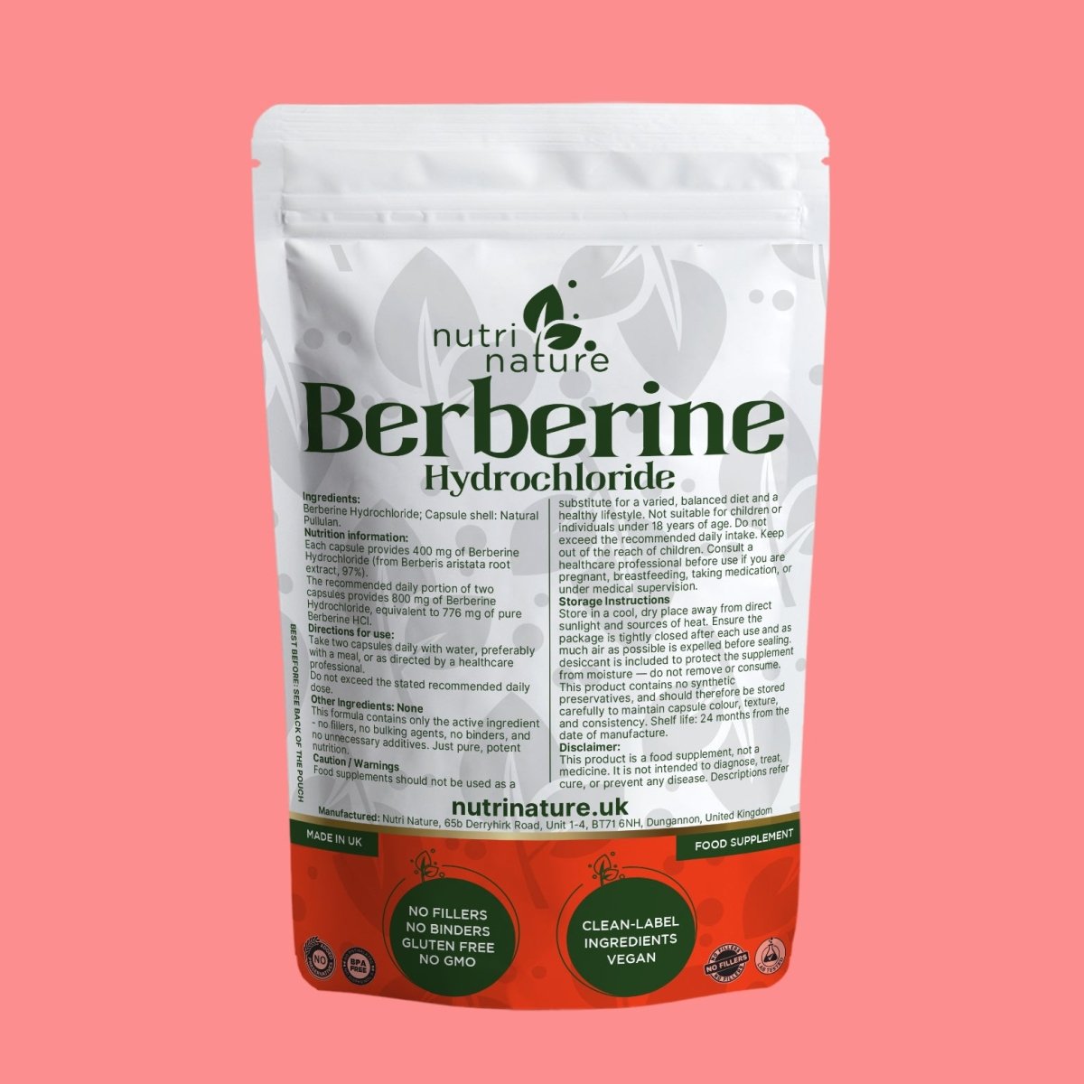 Berberine Hydrochloride – 400 mg - nutrinature