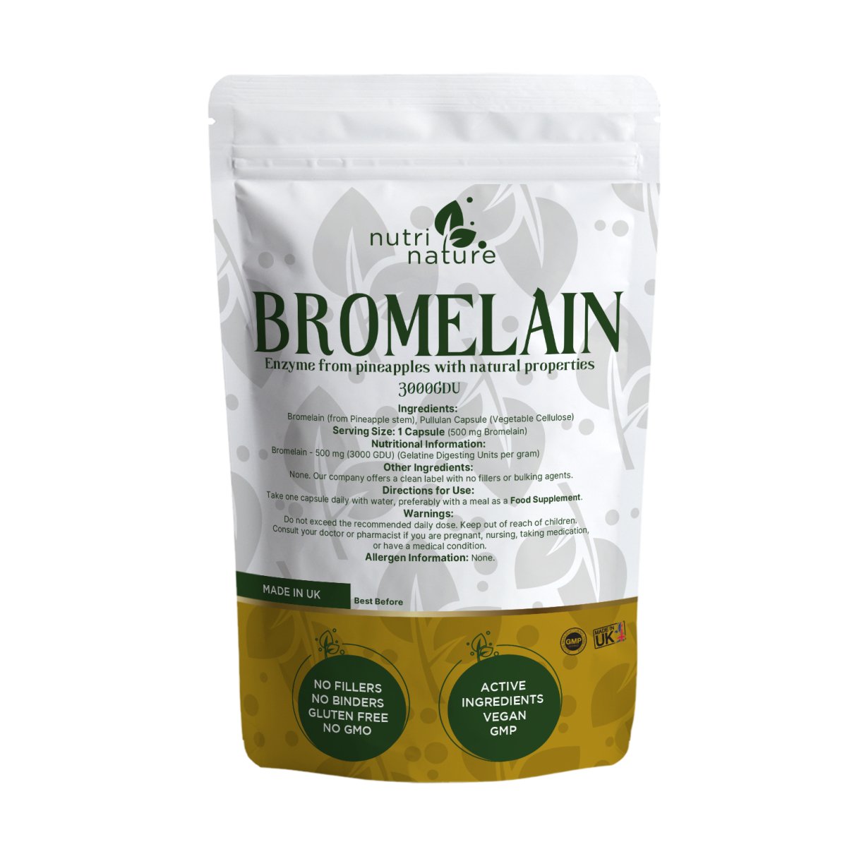 Bromelain 3000GDU - nutrinature