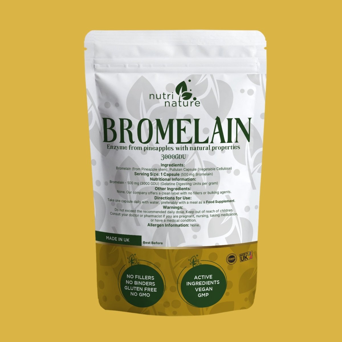 Bromelain 3000GDU - nutrinature