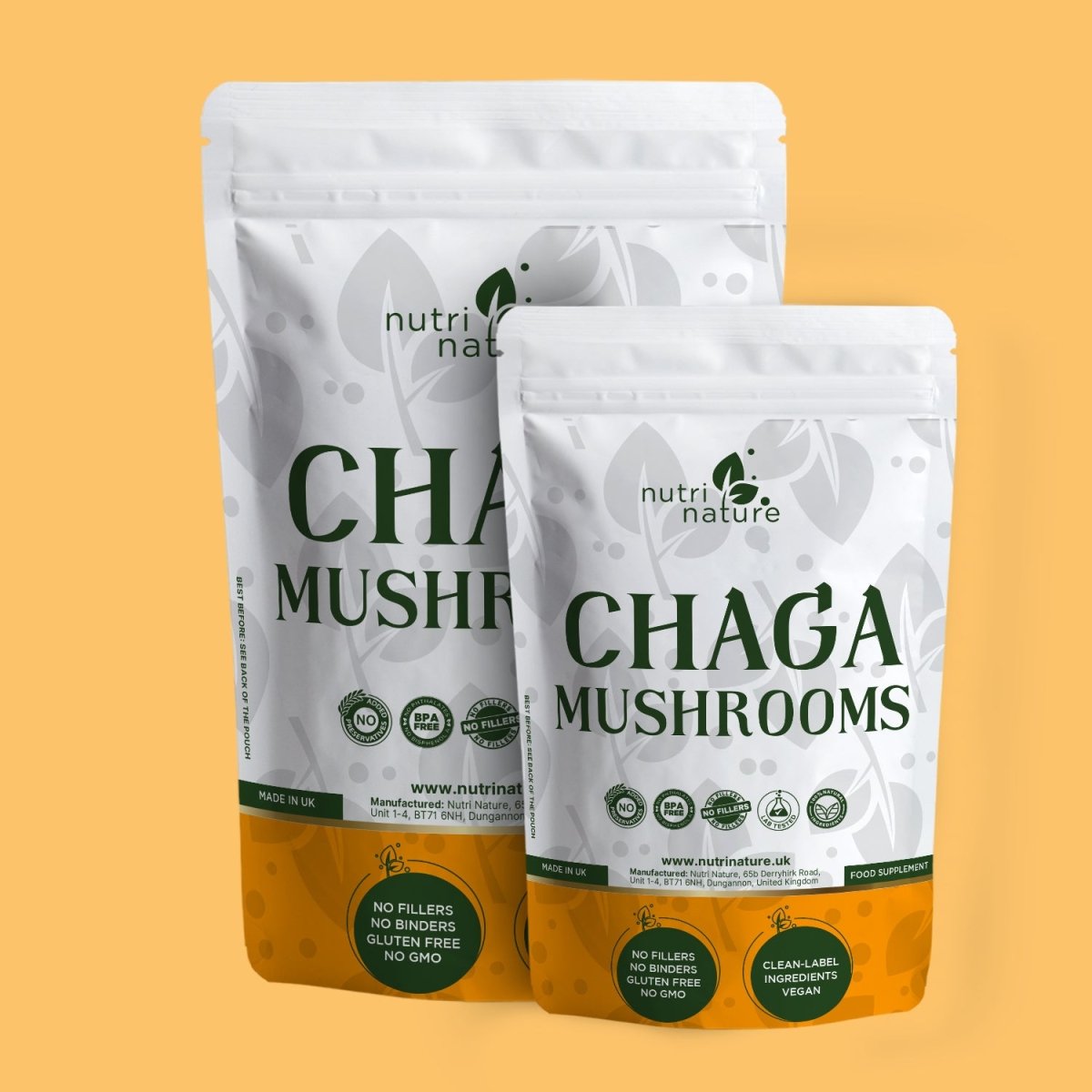 Chaga Mushroom 600mg - nutrinature