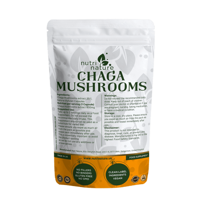 Chaga Mushroom 600mg - nutrinature