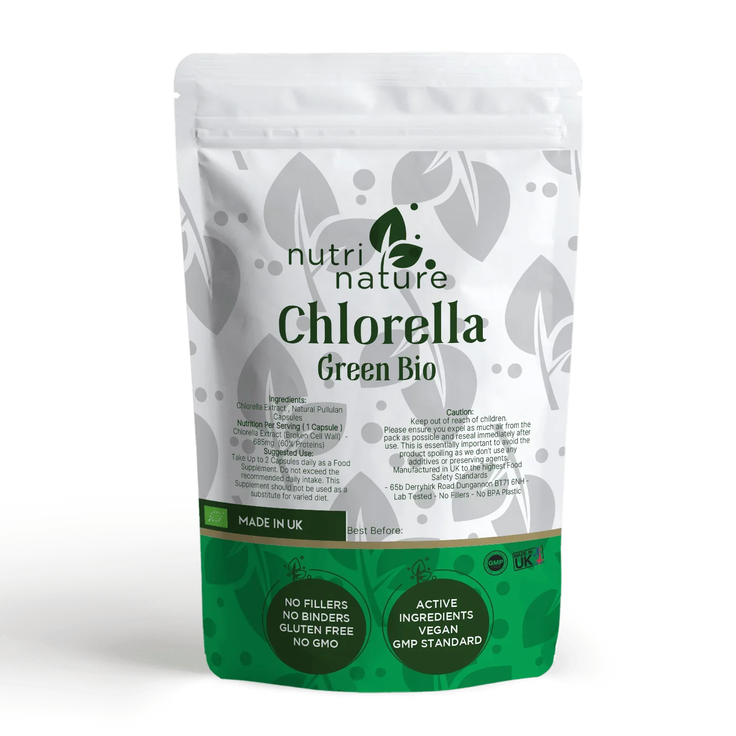 Chlorella 685mg - nutrinature
