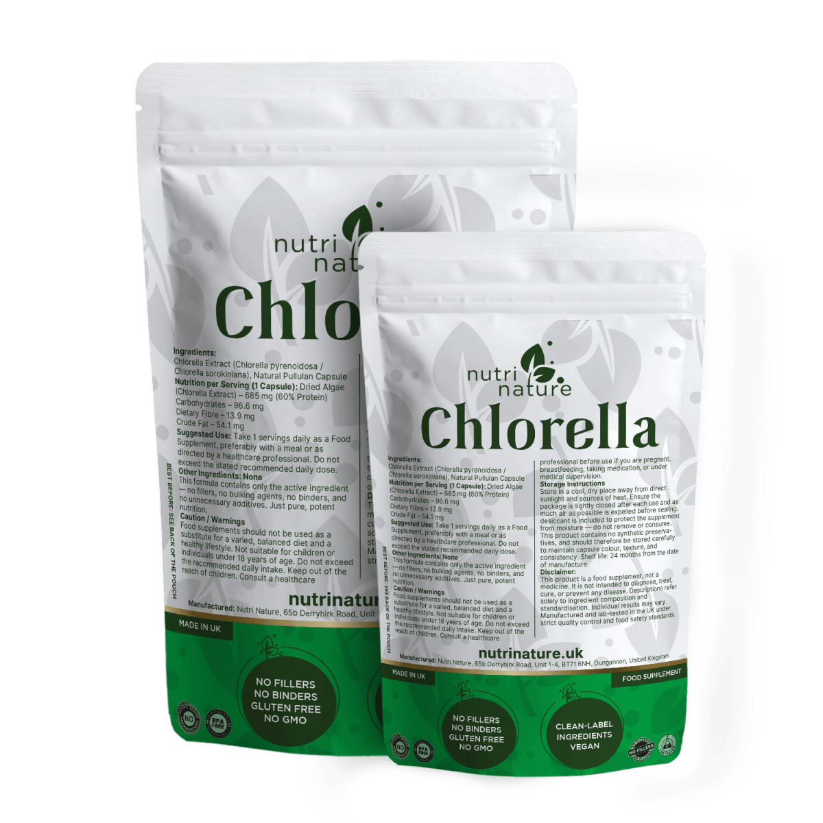 Chlorella Antibody 60% protein - nutrinature