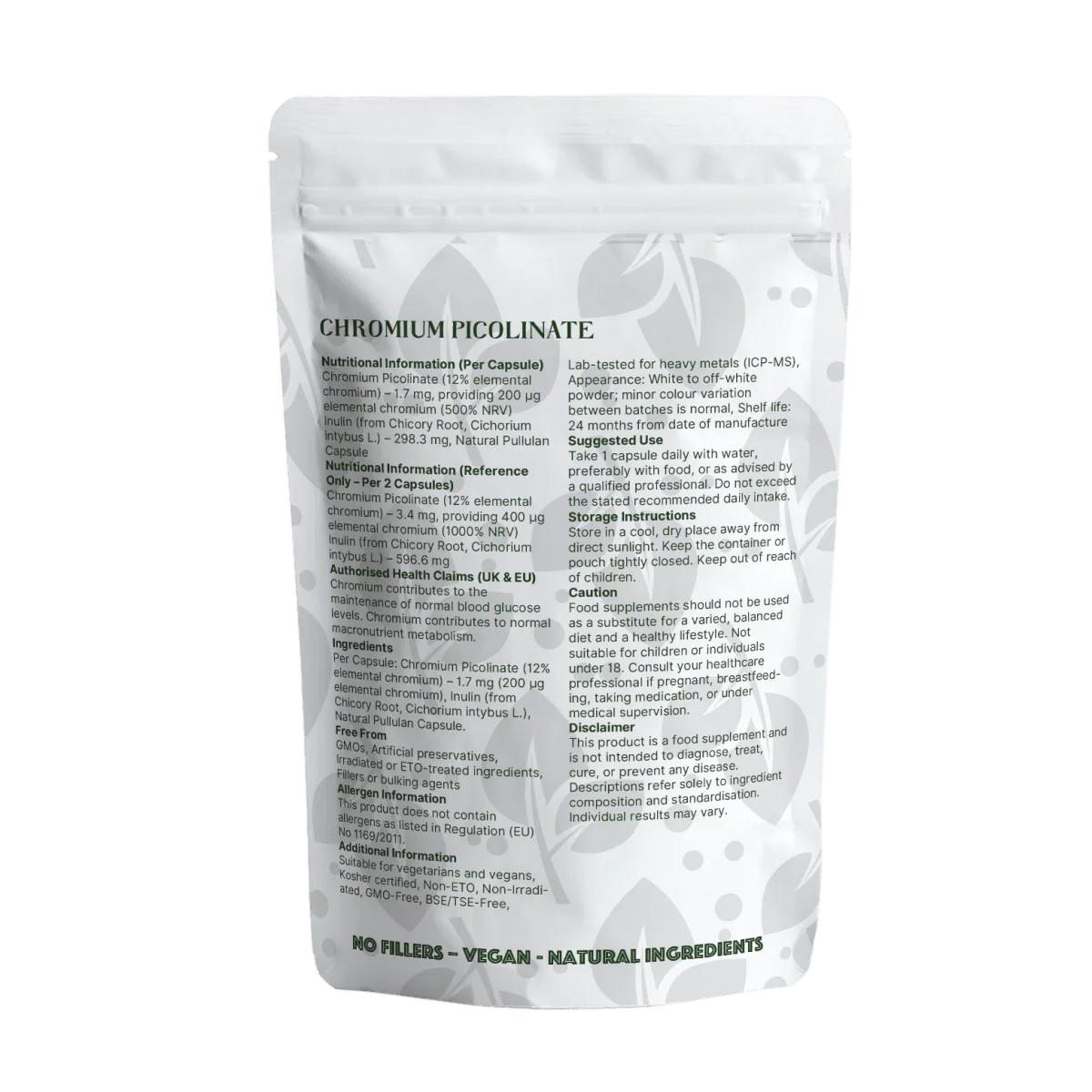 Chromium Picolinate 200 µg - nutrinature