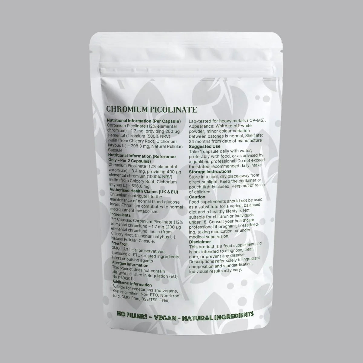 Chromium Picolinate 200 µg - nutrinature