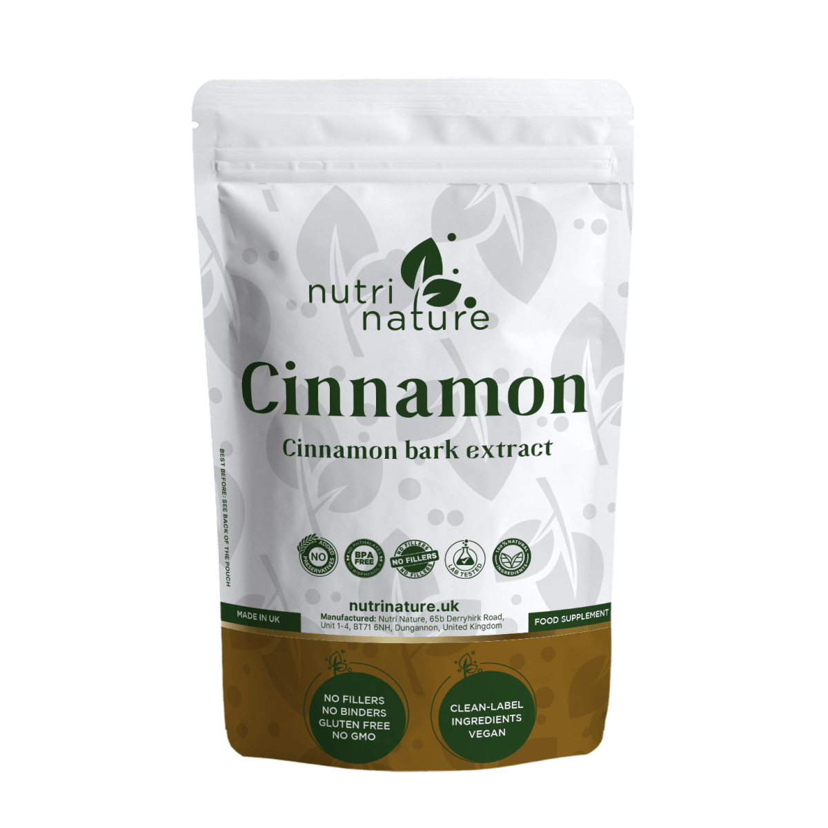 Cinnamon Ceylon Bark Extract 600mg 10:1 – Premium Vegan Capsules | Nutri Nature - nutrinature