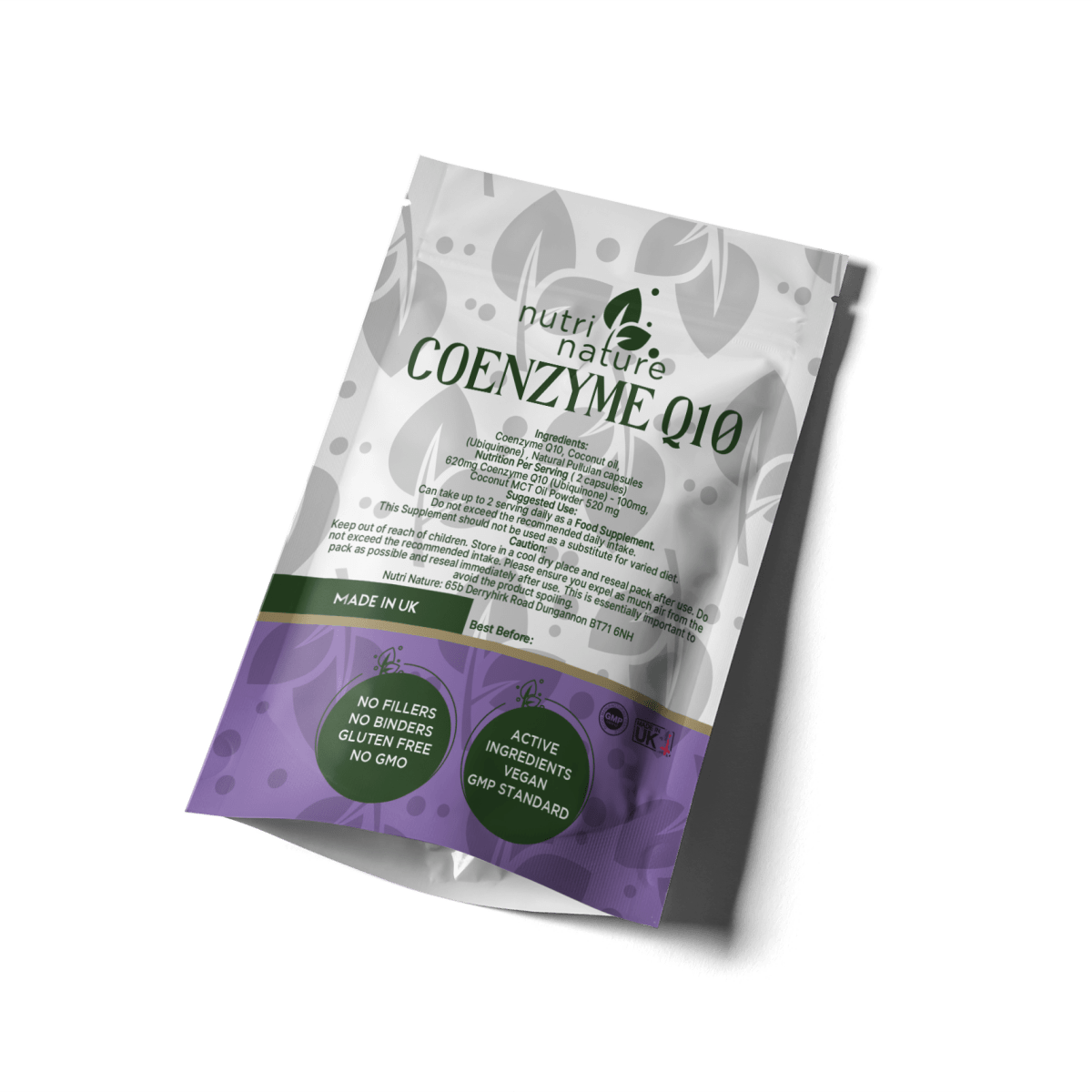 Co Enzyme Q10 formulated with Coconut Oil powder - nutrinature