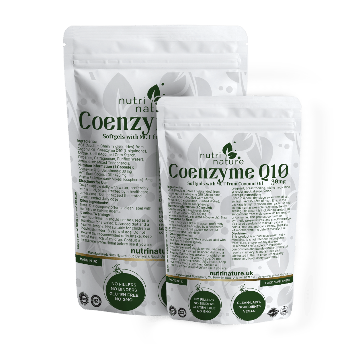 Coenzyme Q10 Ubiquinone Softgels - nutrinature