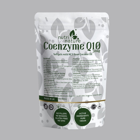 Coenzyme Q10 Ubiquinone Softgels - nutrinature