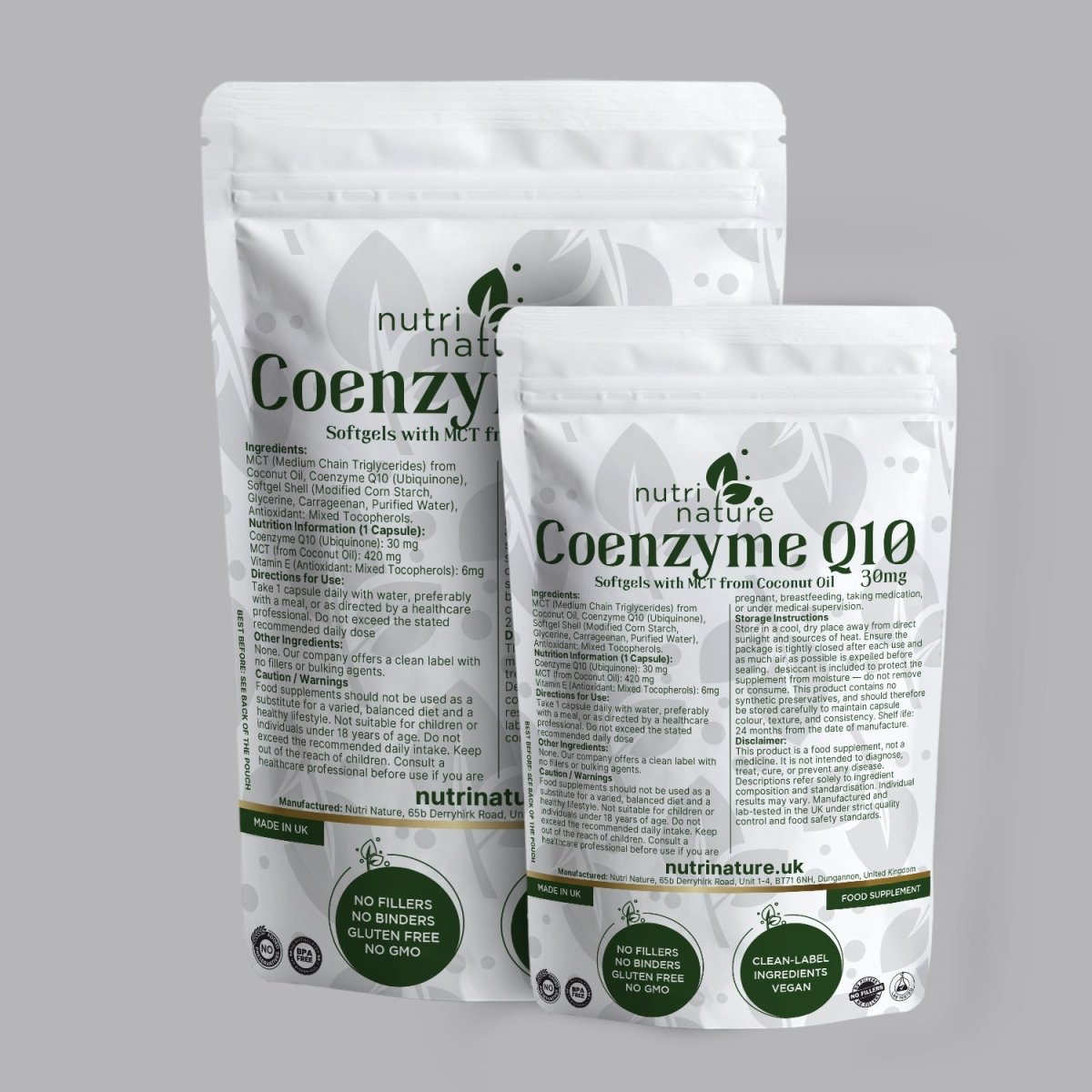 Coenzyme Q10 Ubiquinone Softgels - nutrinature