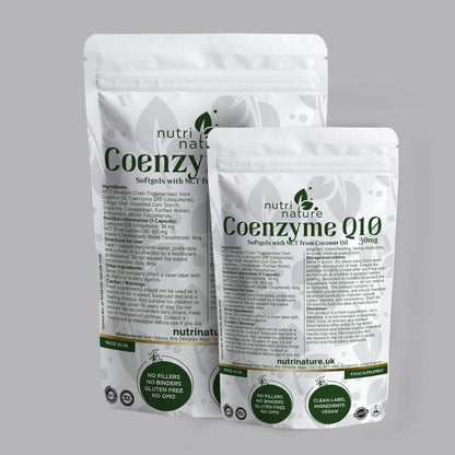 Coenzyme Q10 Ubiquinone Softgels - nutrinature