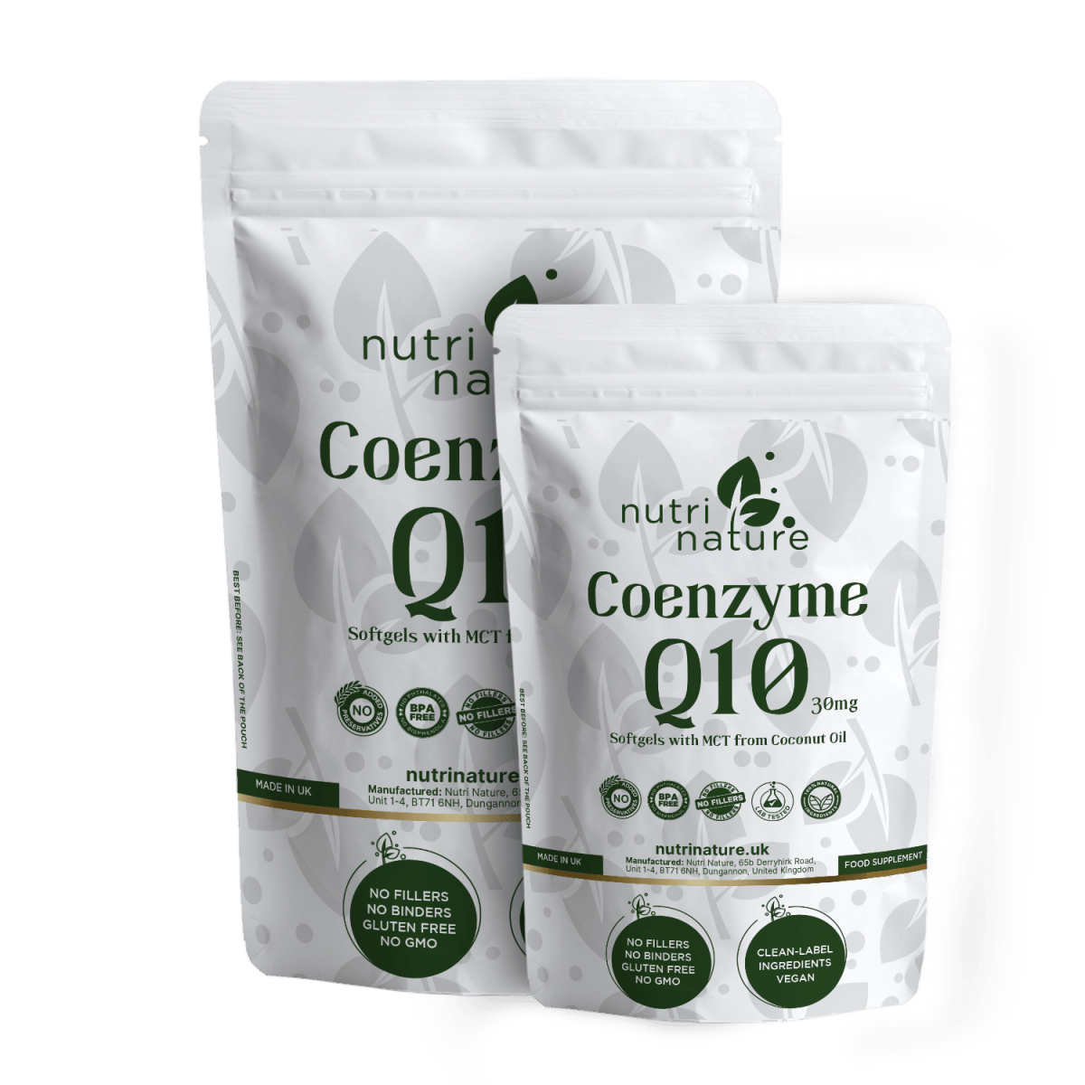 Coenzyme Q10 Ubiquinone Softgels - nutrinature