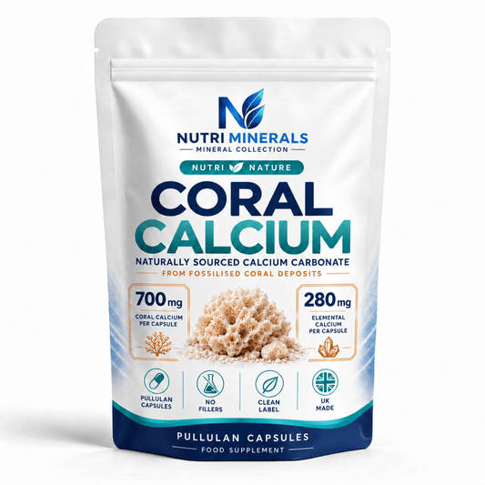 Coral Calcium 700mg Capsules | 280mg Calcium | Nutri Nature - nutrinature