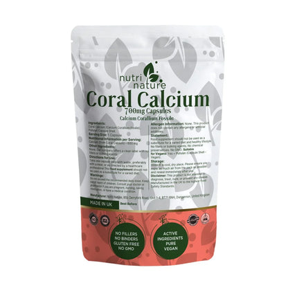Coral Calcium – Natural Source of Calcium from Fossilized Coral (700 mg) - nutrinature