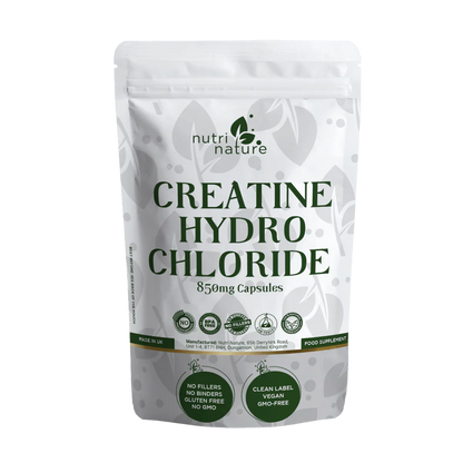 Creatine Hydrochloride (HCl) 850 mg Per Capsule - nutrinature