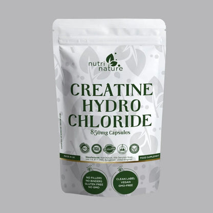Creatine Hydrochloride (HCl) 850 mg Per Capsule - nutrinature