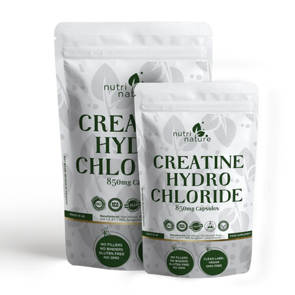 Creatine Hydrochloride (HCl) 850 mg Per Capsule - nutrinature