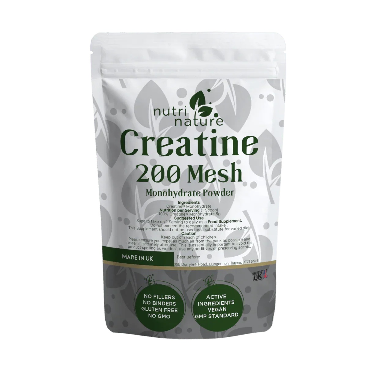 Creatine Monohydrate 200 Mesh - nutrinature