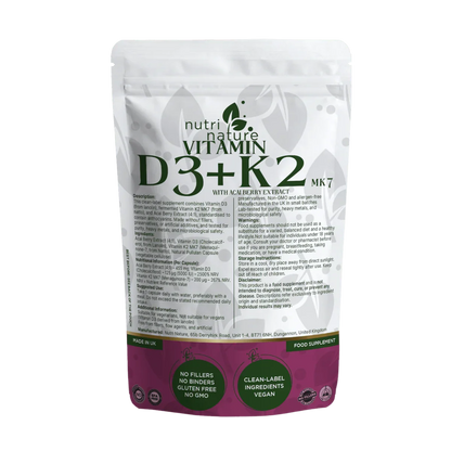 D3+K2 MK-7 5000IU with Acai Berry 455mg - nutrinature