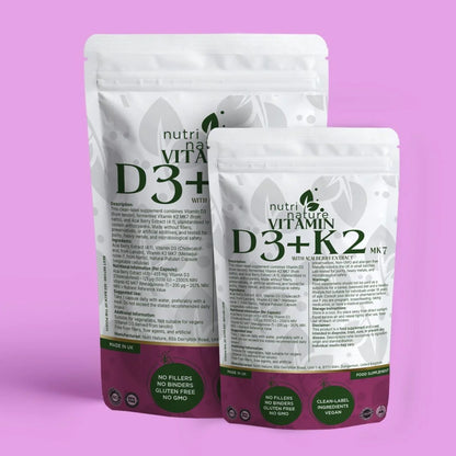 D3+K2 MK-7 5000IU with Acai Berry 455mg - nutrinature