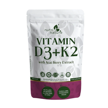 D3+K2 MK-7 5000IU with Acai Berry 455mg - nutrinature