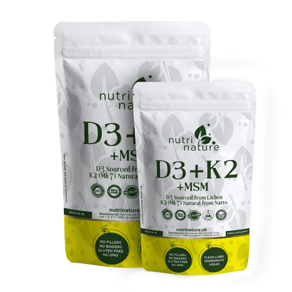 D3 + K2 MK - 7 + MSM 5000IU 655mg - nutrinature