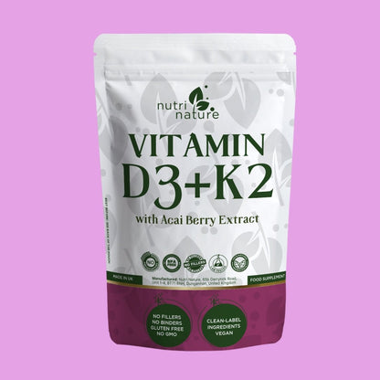 D3+K2 MK - 7 5000IU with Acai Berry 455mg - nutrinature