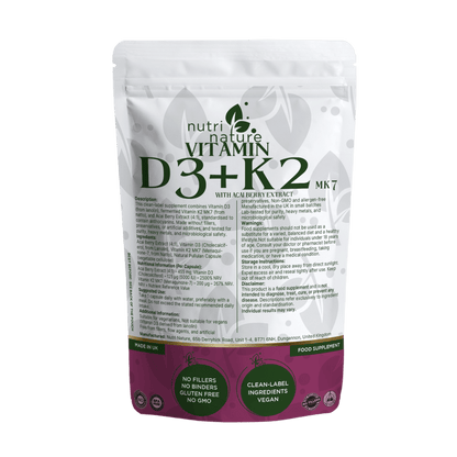 D3+K2 MK - 7 5000IU with Acai Berry 455mg - nutrinature