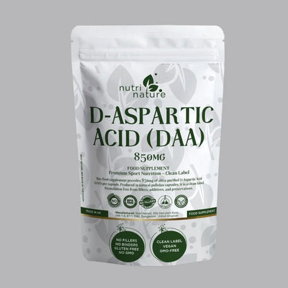 DAA D Aspartic Acid 850mg - nutrinature