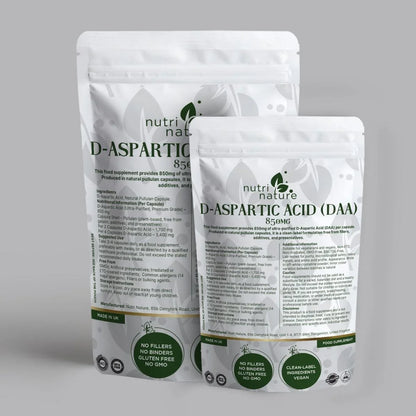 DAA D Aspartic Acid 850mg - nutrinature