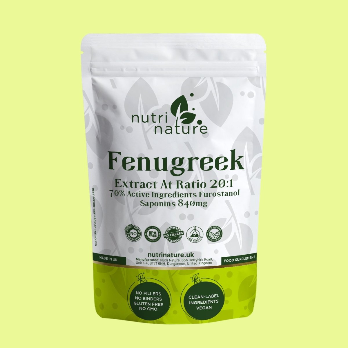 Fenugreek 1200mg - nutrinature